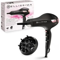 Bellissima P7 3200 Asciugacapelli, Motore Professionale, 2100 Watt, Ionizzatore, 2 Velocità, 3 Temperature, Diffusore per Ricci, Colpo Aria Fredda, Leggero, Custodia da Viaggio, Fermacavo