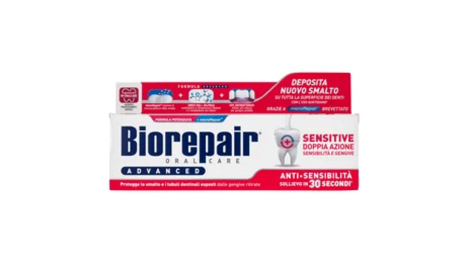 Biorepair Advanced Sensitive Doppia Azione Sensibilità e Gengive