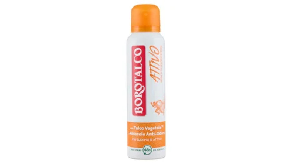 Borotalco Attivo Profumo di Mandarino e Neroli Deo Spray 150 ml