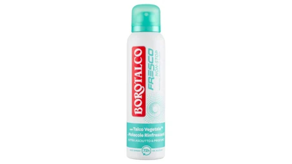 Borotalco Fresco Non-Stop Profumo di Cristalli Marini Deo Spray 150 ml