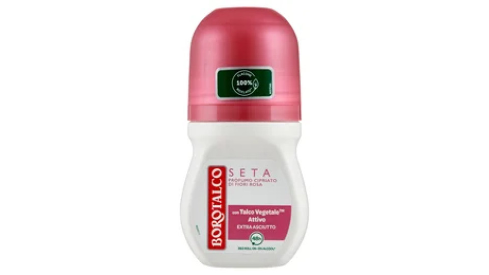 Borotalco Seta Profumo Cipriato di Fiori Rosa Deo Roll On 50 ml