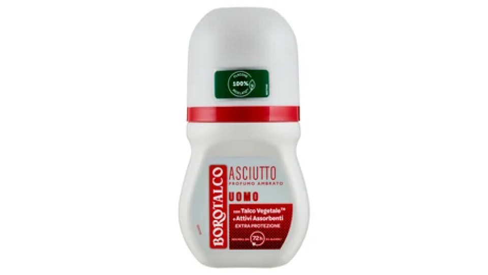 Borotalco Uomo Asciutto Profumo Ambrato Deo Roll On 50 ml