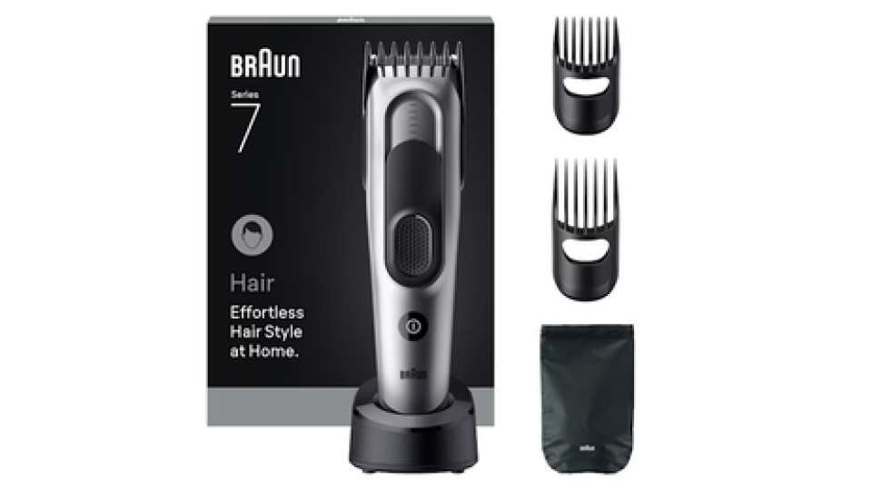 Braun HC7590 tagliacapelli Nero, Argento 17 Nichel-Metallo Idruro (NiMH)