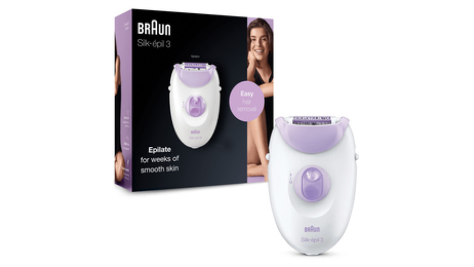 Braun Silk-épil 3 -170, Epilatore Donna Per La Rimozione Duratura Dei Peli
