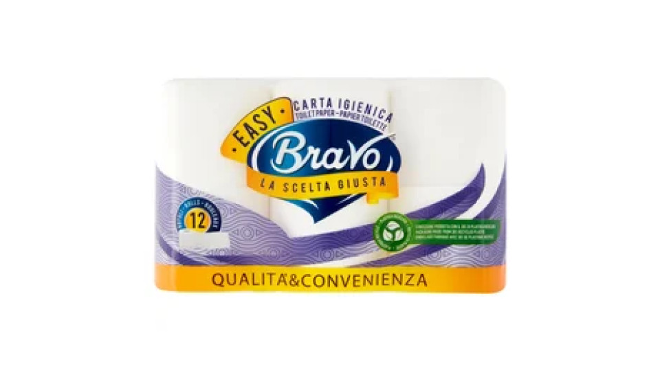 Bravo Easy Carta Igienica 12 pz