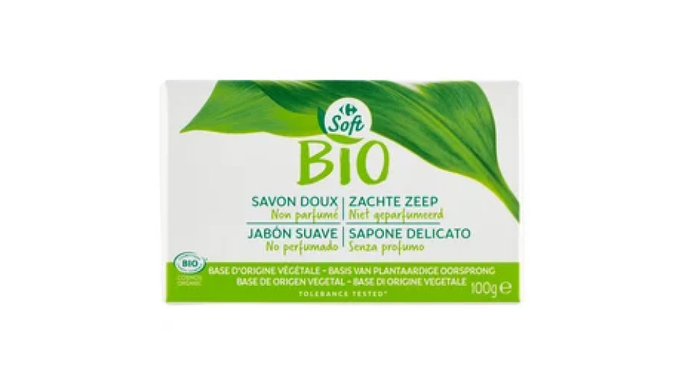 Carrefour Bio Soft Sapone Delicato Senza profumo 100 g