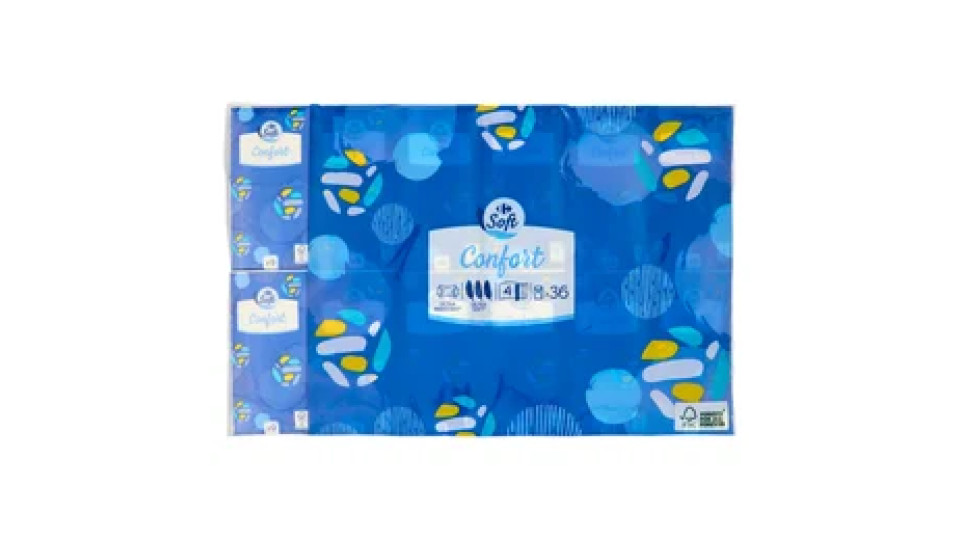Carrefour Confort Fazzoletti bianchi 36 pz