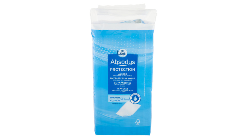 Carrefour Soft Absodys Protection Traverse 60x90cm 10 pz