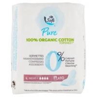 Carrefour Soft Pure Assorbenti Night+ 10 pz