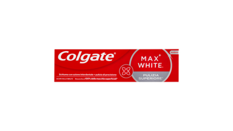 Colgate dentifricio sbiancante Max White Pulizia Superiore 75 ml