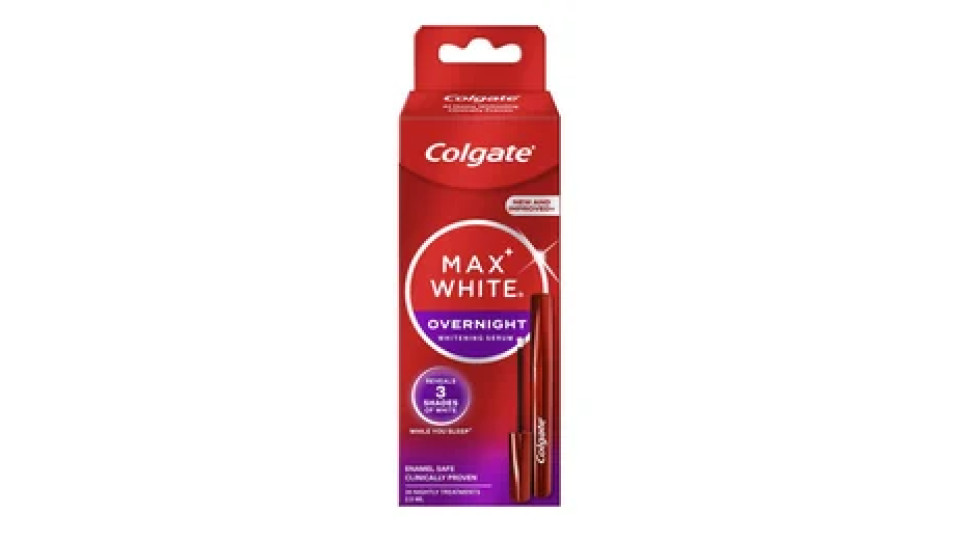 Colgate Max White Overnight siero sbiancante notturno 2,5 ml