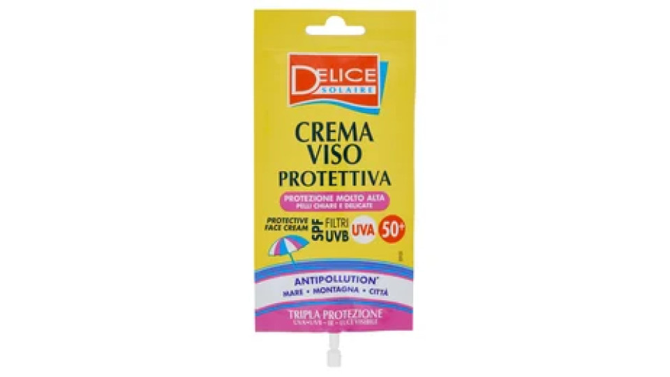Delice Solaire Crema Viso Protettiva SPF Filtri UVB 50+ 40 ml