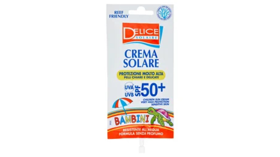 Delice Solaire Protezione Molto Alta Pelli Chiare e Delicate Bambini SPF 50+ 50 ml