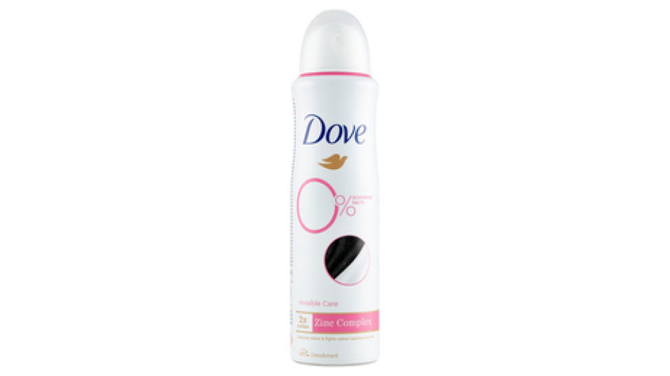 Dove 0% Aluminium salts Invisible Care Deodorant 150 ml