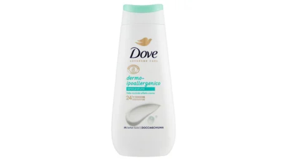 Dove Advanced Care Docciaschiuma dermo-ipoallergenico senza profumo 225 ml