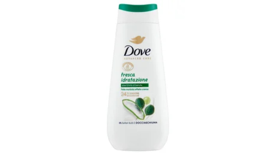 Dove Advanced Care Docciaschiuma fresca idratazione aloe & linfa di betulla 225 ml
