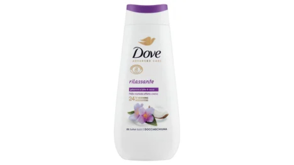 Dove Advanced Care Docciaschiuma rilassante gelsomino e latte di cocco 225 ml