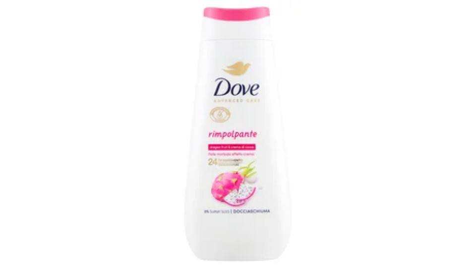 Dove Advanced Care Docciaschiuma rimpolpante dragon fruit & crema di cocco 225 ml