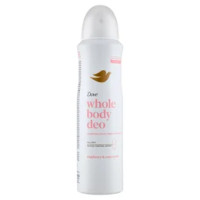Dove whole body deo Sensitive raspberry & rose scent 150 ml