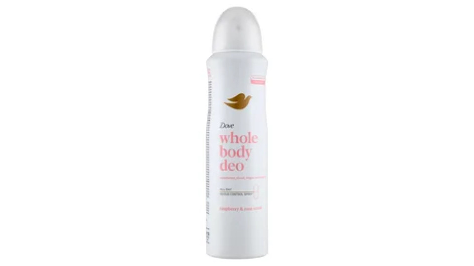 Dove whole body deo Sensitive raspberry & rose scent 150 ml