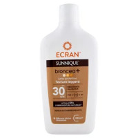 Ecran Sunnique broncea+ Latte protettivo Texture leggera SPF 30 Alta 370 ml