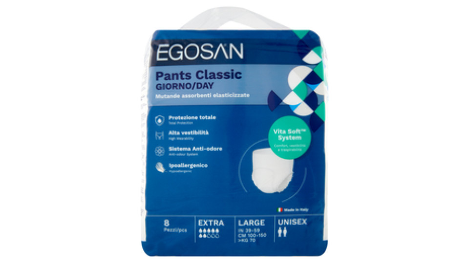 Egosan Pants Classic Giorno Large Unisex 8 pz