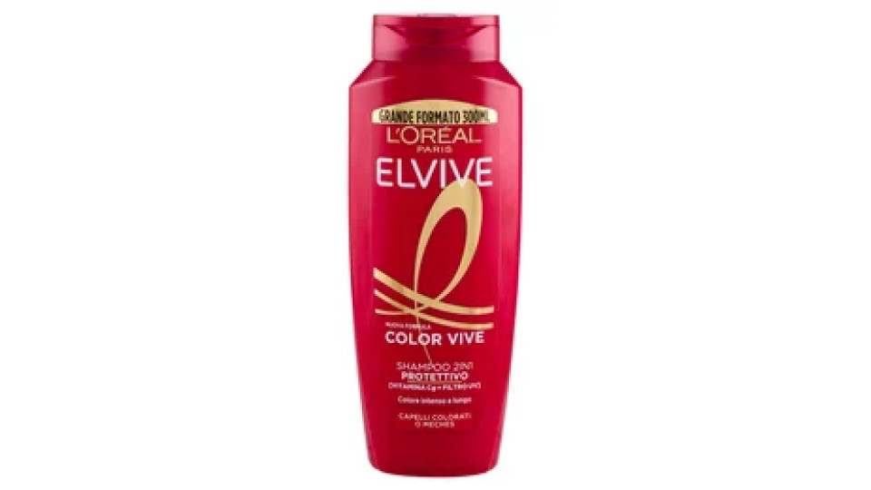 Elvive Color Vive Shampoo 2in1 Protettivo, per Capelli Colorati o Meches, 300 ml