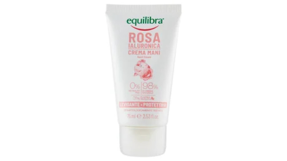 equilibra Rosa Ialuronica Crema Mani Levigante - Protettiva 75 ml