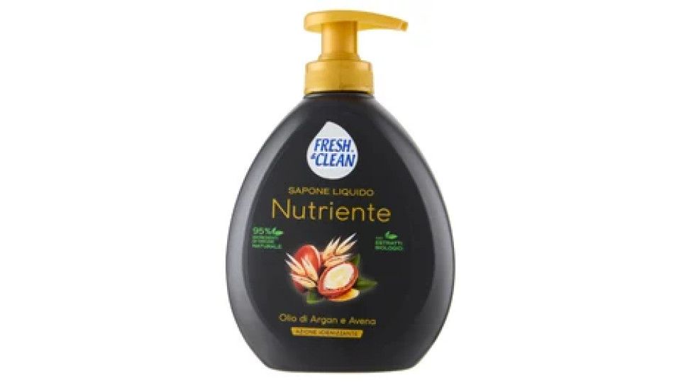 Fresh & Clean Sapone Liquido Nutriente Olio di Argan e Avena 300 ml