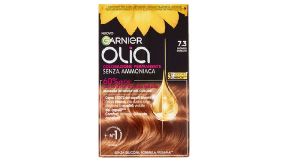 Garnier Olia Tinta Capelli, Senza Ammoniaca, Golden dark 73