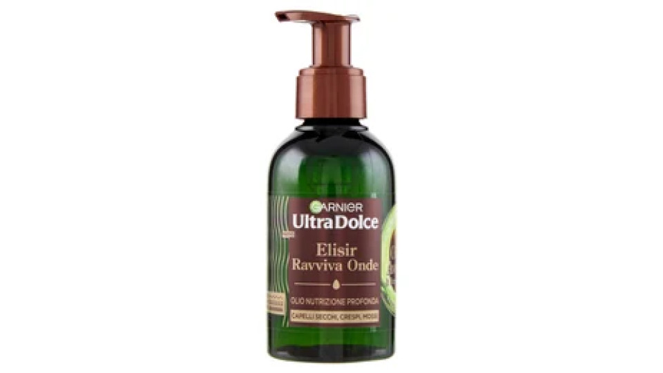 Garnier Ultra Dolce Elisir Ravviva Onde, Puro Olio di Avocado & Burro di Karité, 120 ml