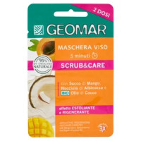 Geomar Maschera Viso 5 minuti Scrub&Care 2 x 7,5 mL