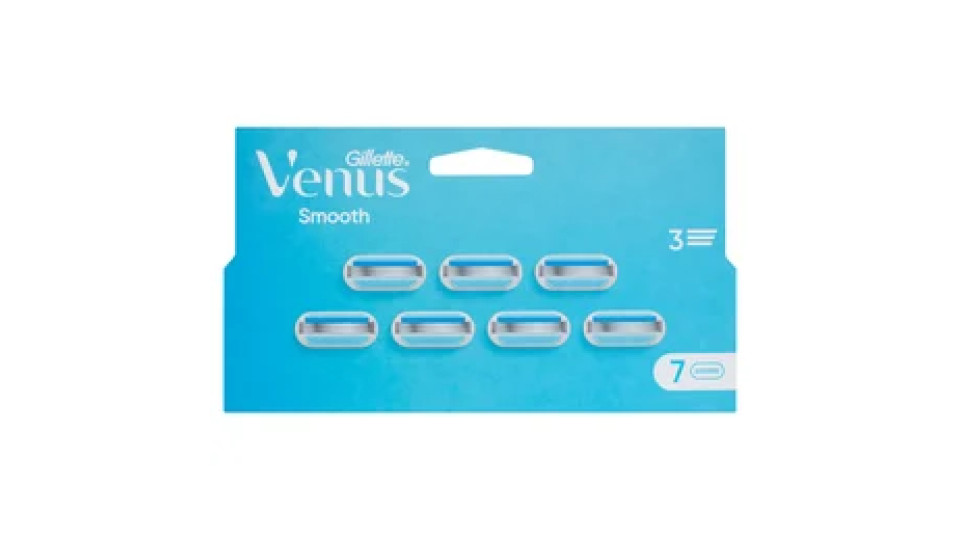 Gillette Venus Smooth Lamette di ricambio per Rasoi da Donna 7 Ricariche