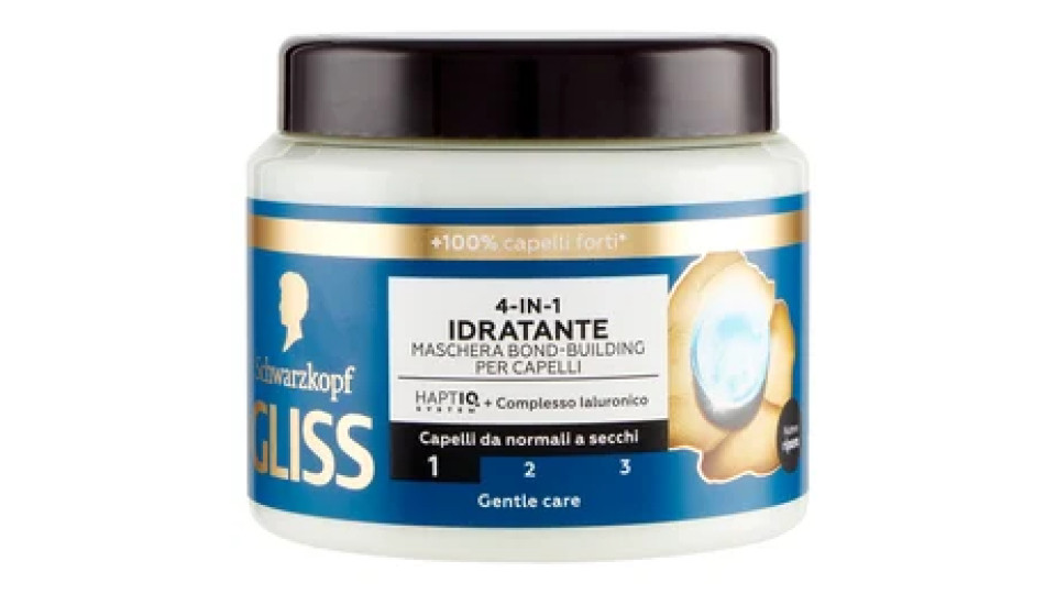 Gliss 4-in-1 Idratante Maschera Bond-Building per Capelli 400 ml