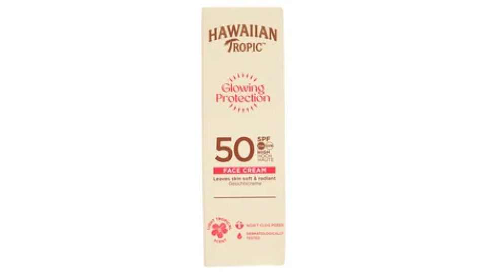 Hawaiian Tropic Glowing Protection Crema Viso SPF 50 50 ml