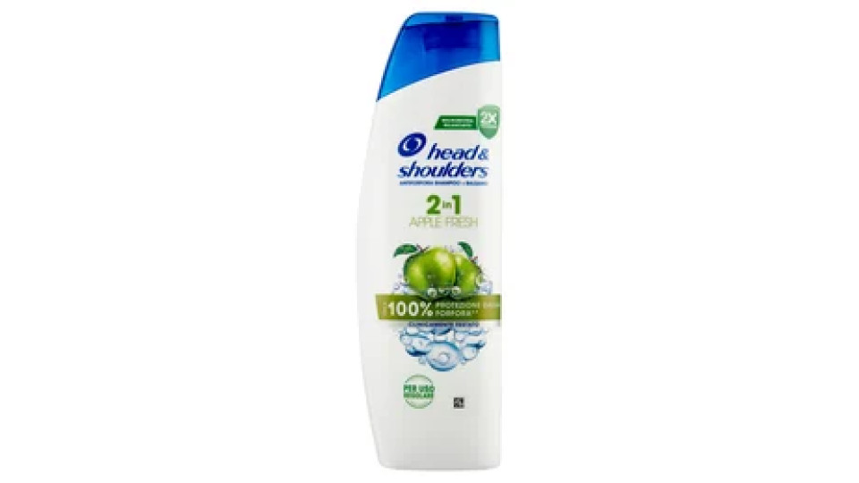 Head & Shoulders Antiforfora Shampoo + Balsamo 2in1 Apple Fresh 250 ml