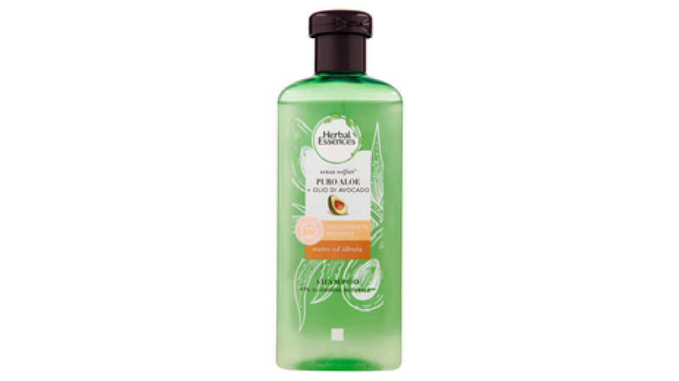 Herbal Essences Puro Aloe + Olio di Avocado Shampoo senza Solfati 225 ml
