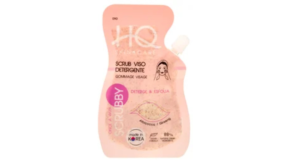 HQ Skin Care Scrub Viso Detergente Once a Week Scrubby Albicocca / Ginseng 15 ml