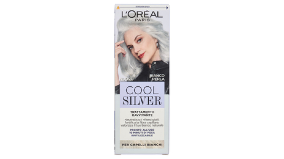 L'Oréal Paris Cool Silver Bianco Perla Trattamento Ravvivante, per Capelli Bianchi, 114 ml