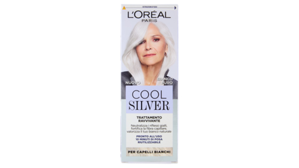 L'Oréal Paris Cool Silver Bianco Puro Trattamento Ravvivante, per Capelli Bianchi, 114 ml