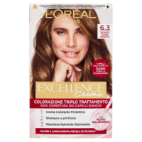 L'Oréal Paris Excellence Creme Colorazione Triplo Trattamento 6.3 Biondo Scuro Dorato