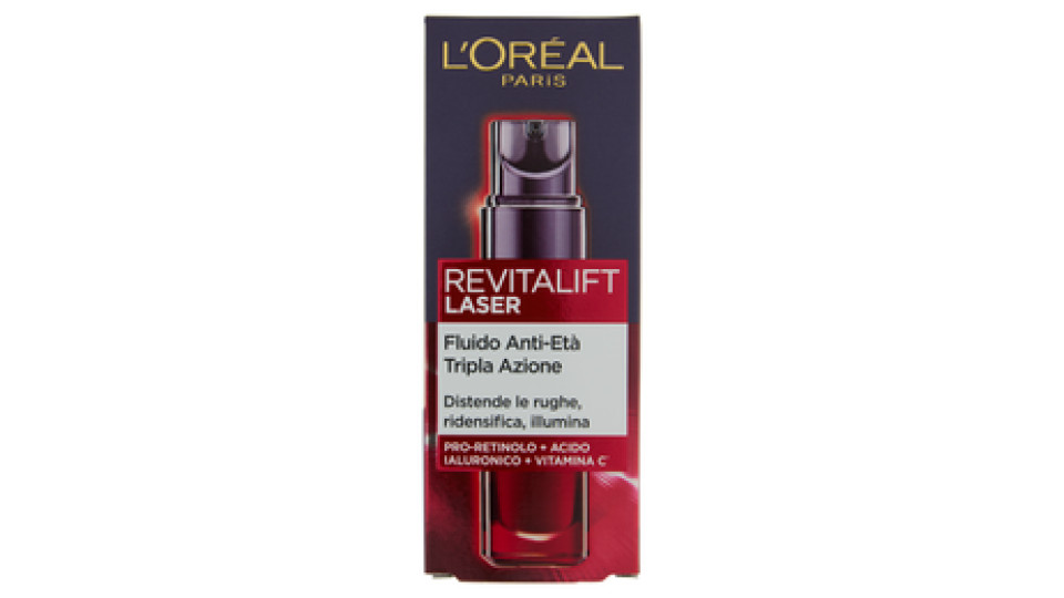 L'Oréal Paris Revitalift Laser Fluido Anti-Età Tripla Azione 30 ml