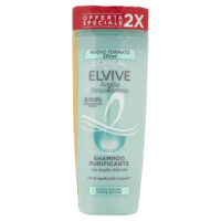 L'Oréal Paris Shampoo Elvive Argilla Straordinaria, Azione Purificante Districante, Confezione da 2