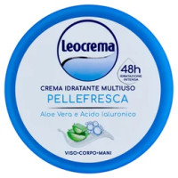 Leocrema Crema Idratante Multiuso Pellefresca Aloe Vera e Acido Ialuronico 300 ml