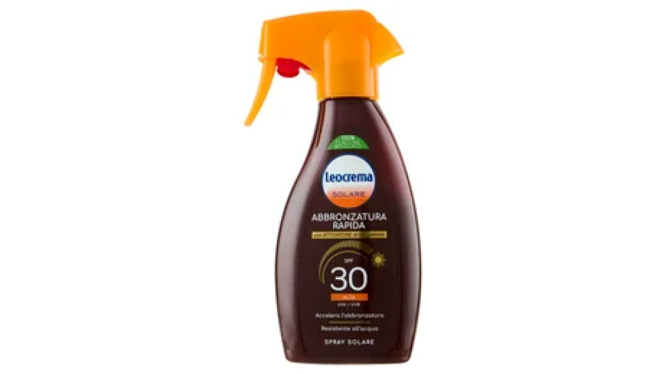 Leocrema Solare Abbronzatura Rapida SPF 30 Alta Spray Solare 250 ml