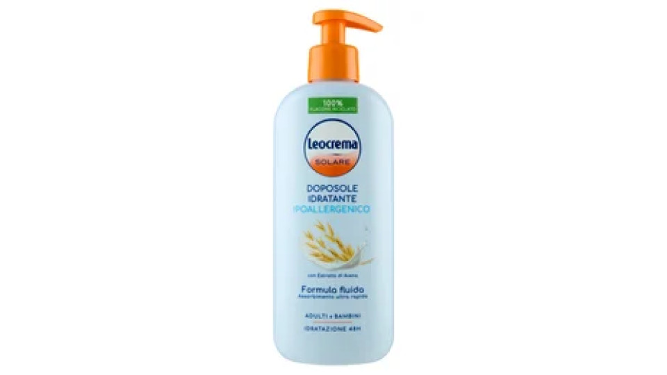Leocrema Solare Doposole Idratante Ipoallergenico con Estratto di Avena 400 ml