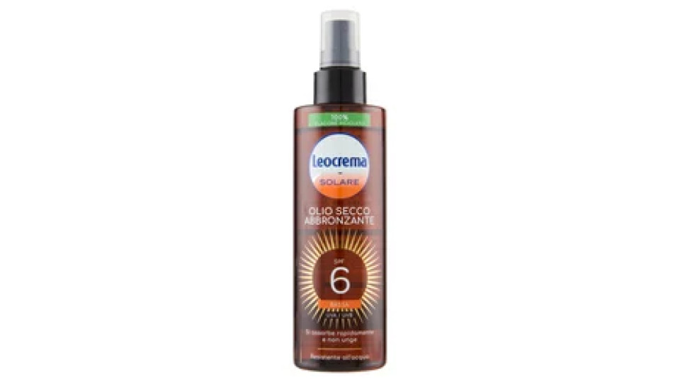 Leocrema Solare Olio Secco Abbronzante SPF 6 Bassa 200 ml