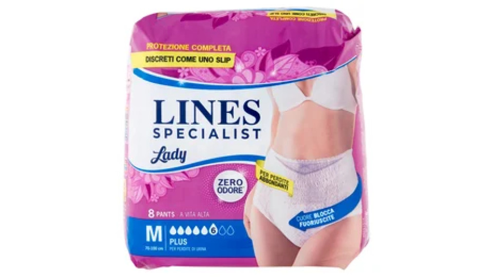 Lines Specialist Lady Pants Plus Tg.M 8 pz