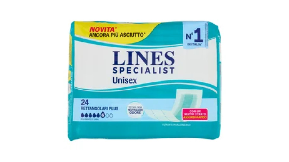 Lines Specialist Unisex Rettangolari Plus 24 pz