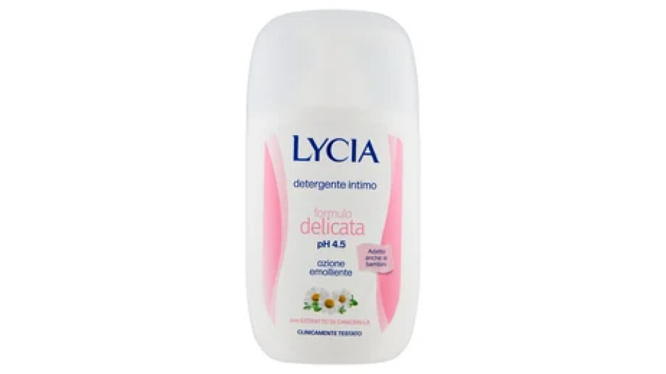 Lycia detergente intimo formula delicata pH 4.5 con Estratto di Camomilla 200 ml